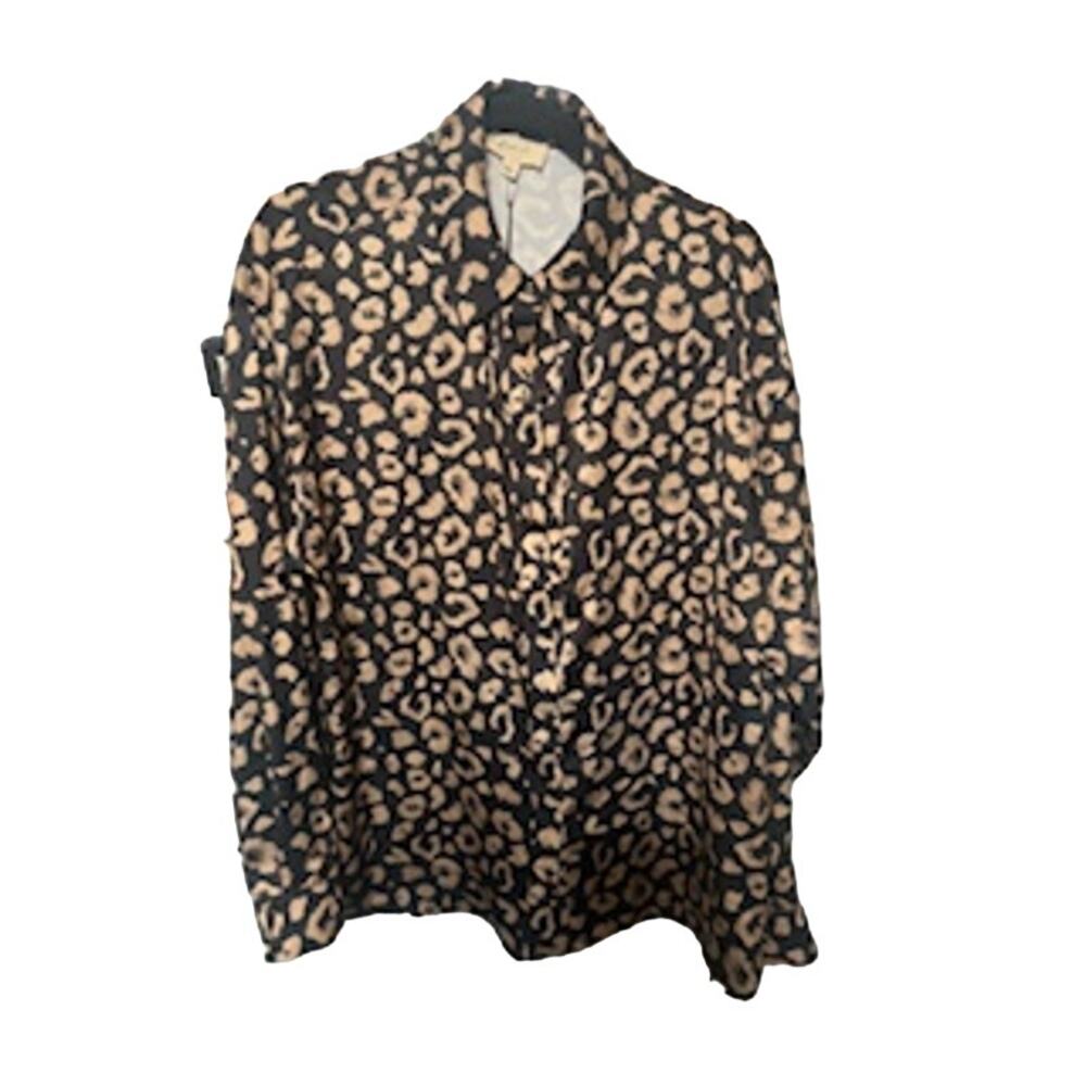 Kismet Long Sleeve Blouse Cheetah
